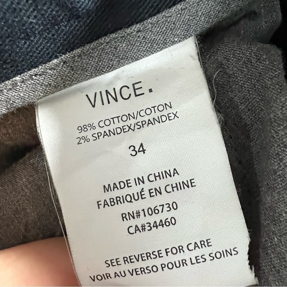 Vince Men’s Dylan 5 Pocket Pants Trousers Navy Coastal Blue 34”Waist - Picture 8 of 8